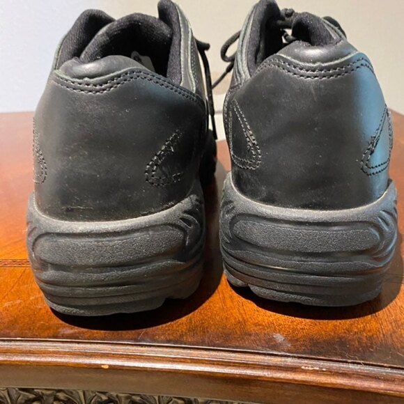 WOMEN'S REEBOK BLACK ATHLETIC LEATHER OXFORD SOFT TOE SHOE USPS CERTIFIED SIZE 8 - Picture 6 of 11